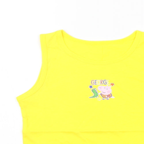 George Girls Yellow   Basic Tank Size 5-6 Years