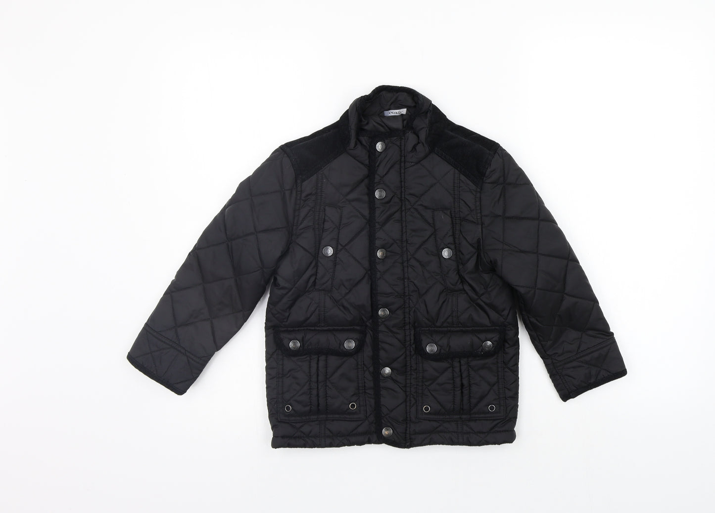 George Boys Black   Jacket Coat Size 4-5 Years