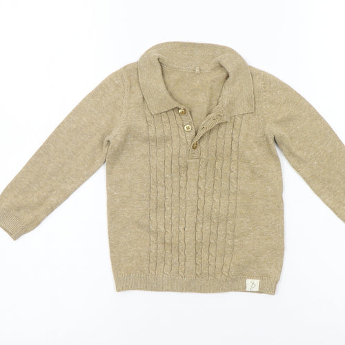 billie Girls Beige   Basic T-Shirt Size 9-12 Months