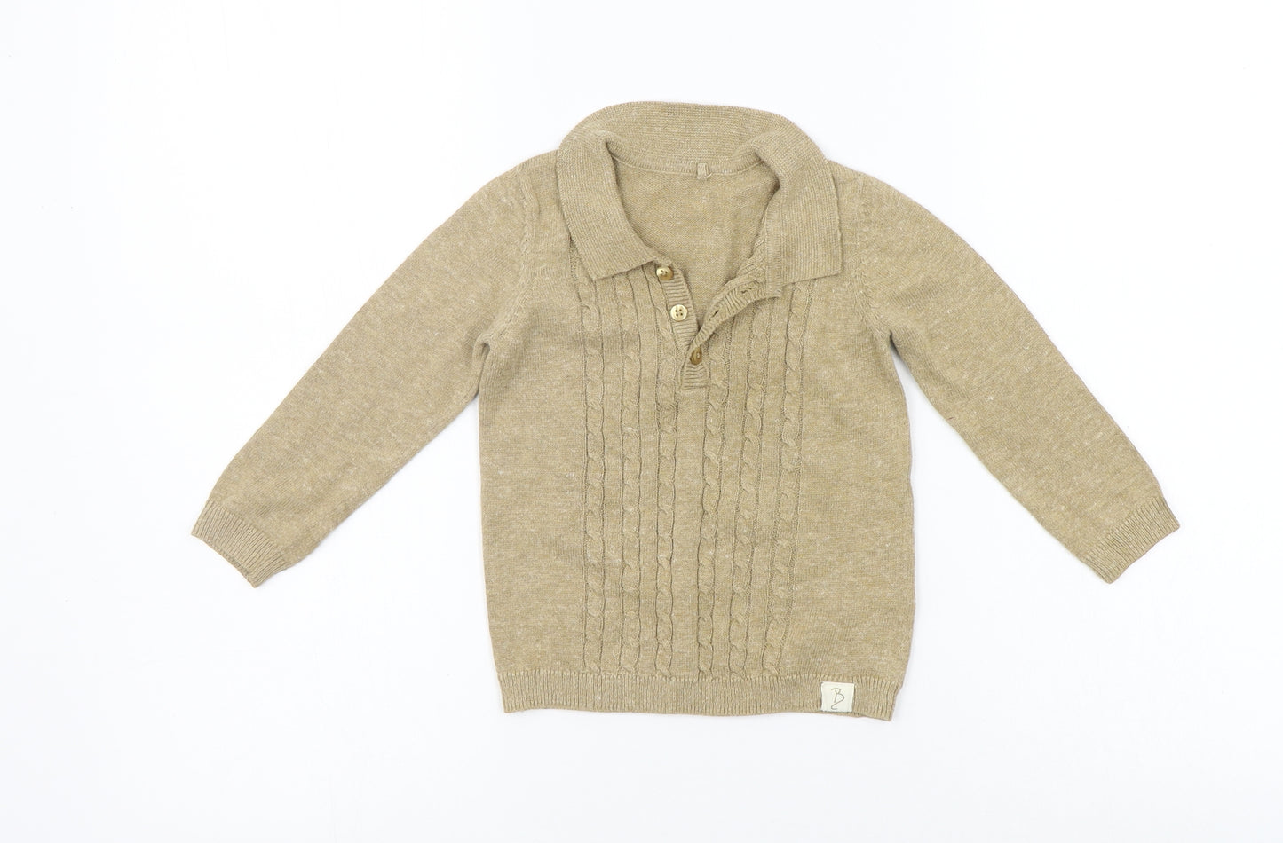 billie Girls Beige   Basic T-Shirt Size 9-12 Months