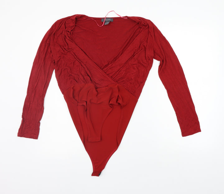 Primark Womens Red Jumpsuit One-Piece Size S