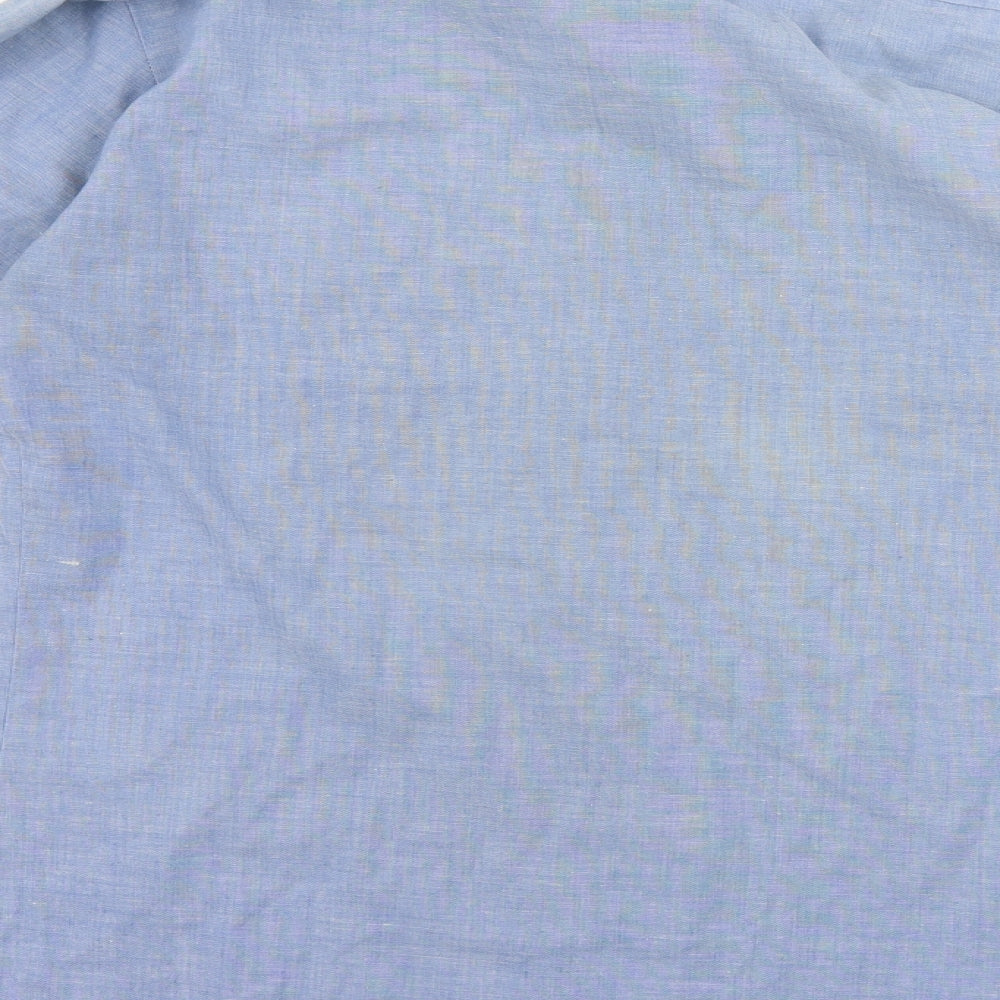 permanent press Mens Blue    Button-Up Size S
