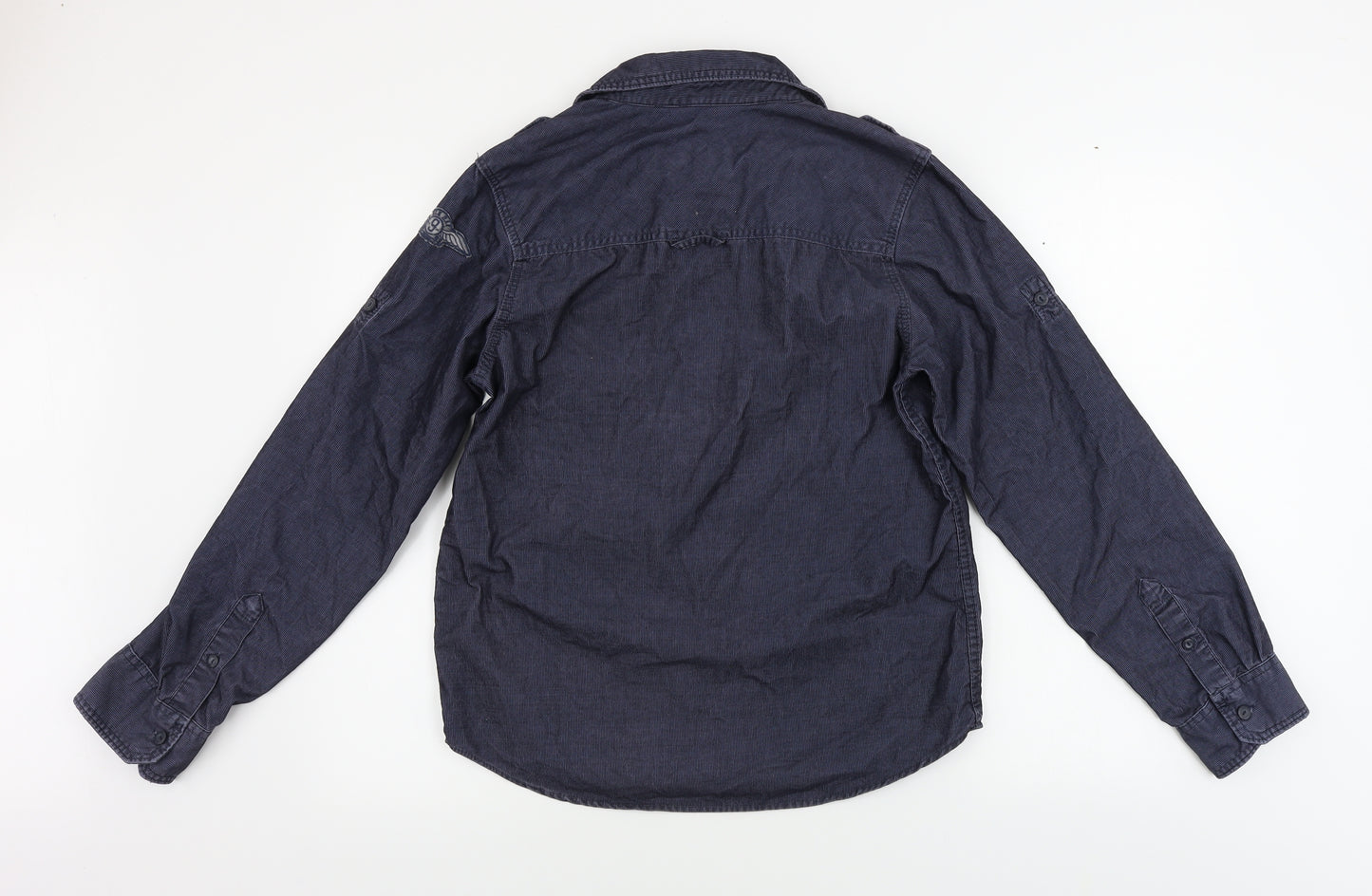H&M  Boys Blue   Basic Button-Up Size 14 Years