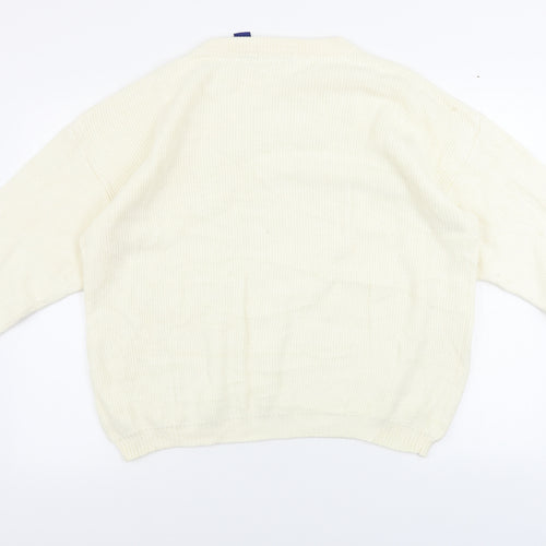 IZOD Mens Ivory   Pullover Jumper Size L