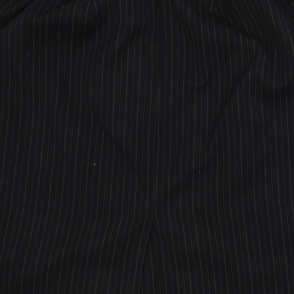 Yours Womens Black Striped  A-Line Skirt Size 22