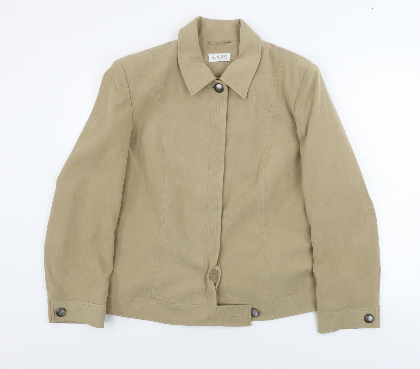yours  Womens Beige   Jacket Coat Size 18