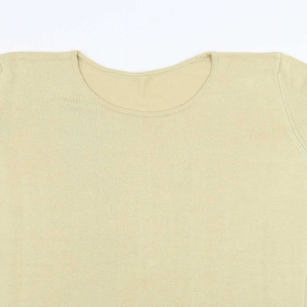 Marks and Spencer  Womens Beige   Basic T-Shirt Size 16