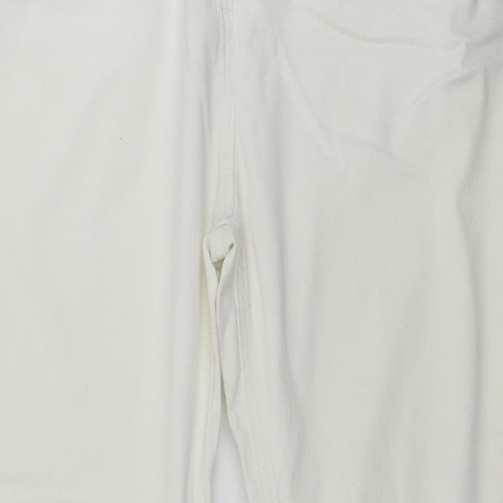 Wallis  Womens White   Straight Jeans Size 16 L27 in