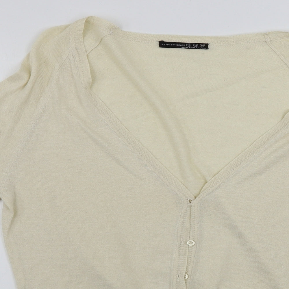 Atmosphere  Womens Ivory   Cardigan Jumper Size 18