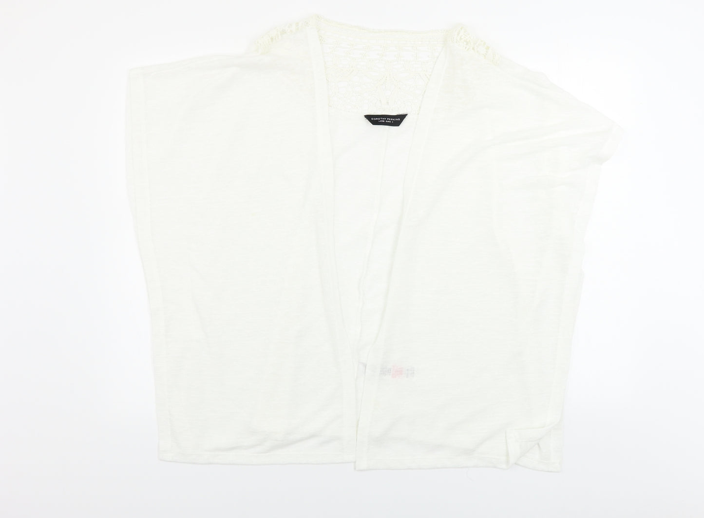 Dorothy Perkins  Womens White   Cardigan Jumper Size L