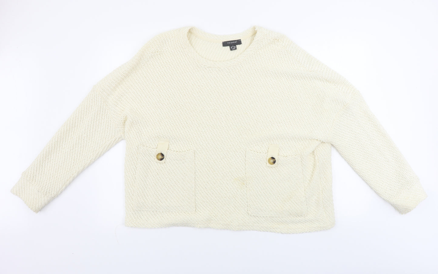 Primark  Womens Ivory   Pullover Jumper Size M