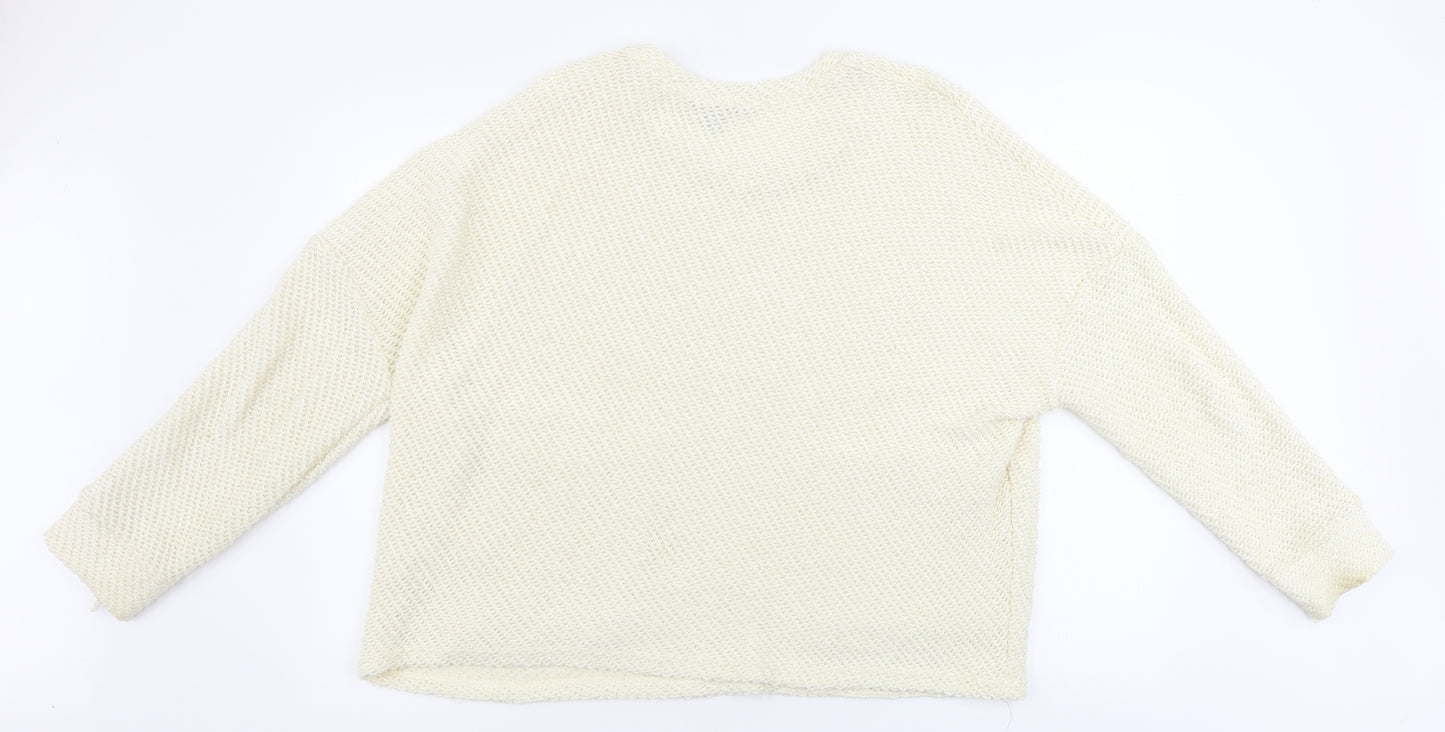 Primark  Womens Ivory   Pullover Jumper Size M