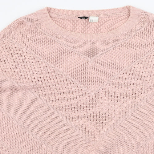 H&M  Womens Pink   Pullover Jumper Size L