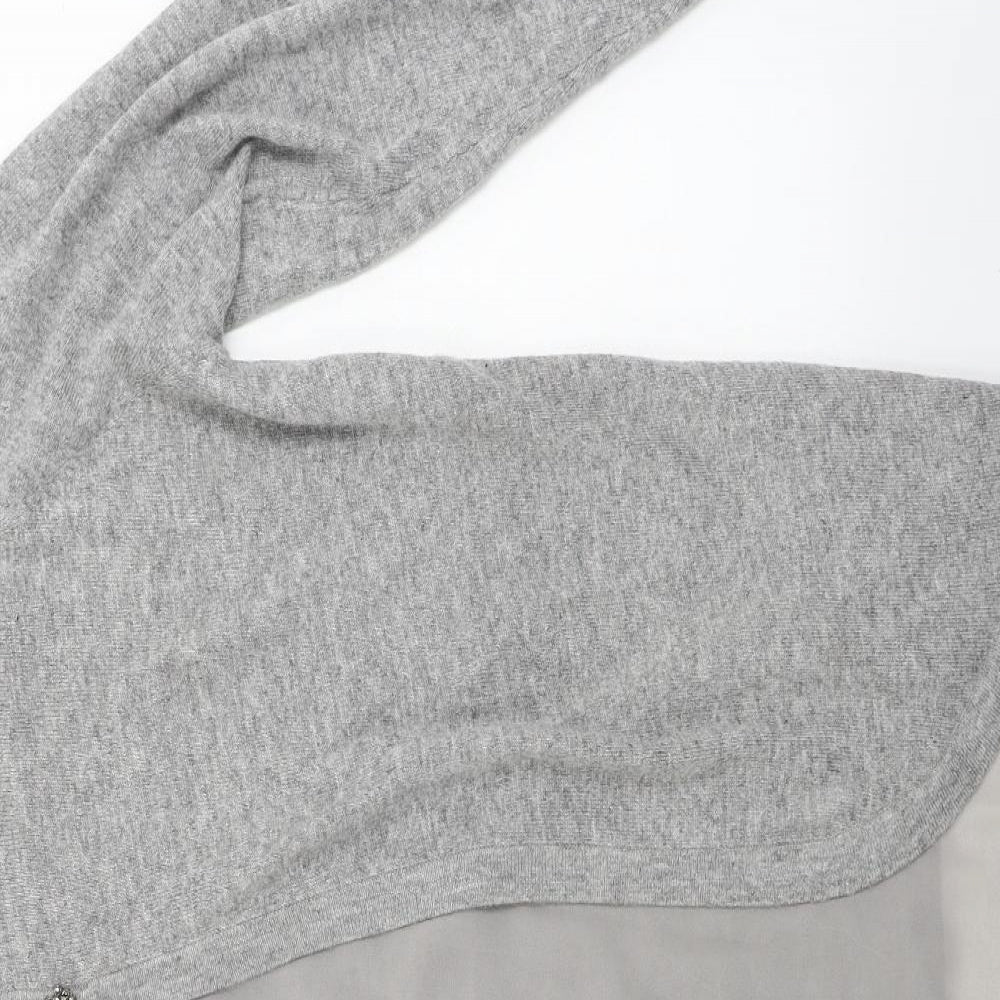 Preworn  Womens Grey   Cardigan Jumper Size 14