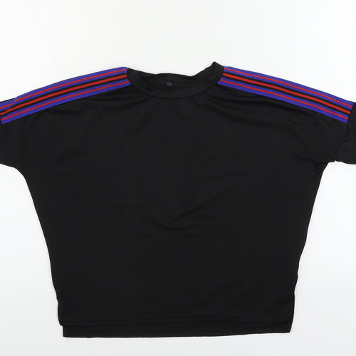 WORKOUT     Womens Black   Basic T-Shirt Size 6