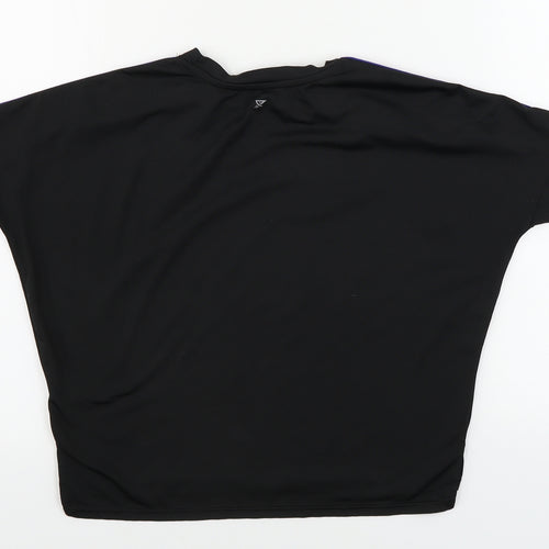 WORKOUT     Womens Black   Basic T-Shirt Size 6