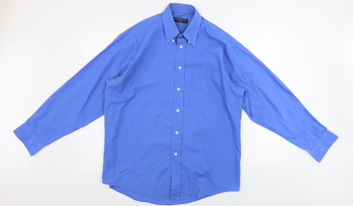 Cedar Wood State  Mens Blue    Button-Up Size 15