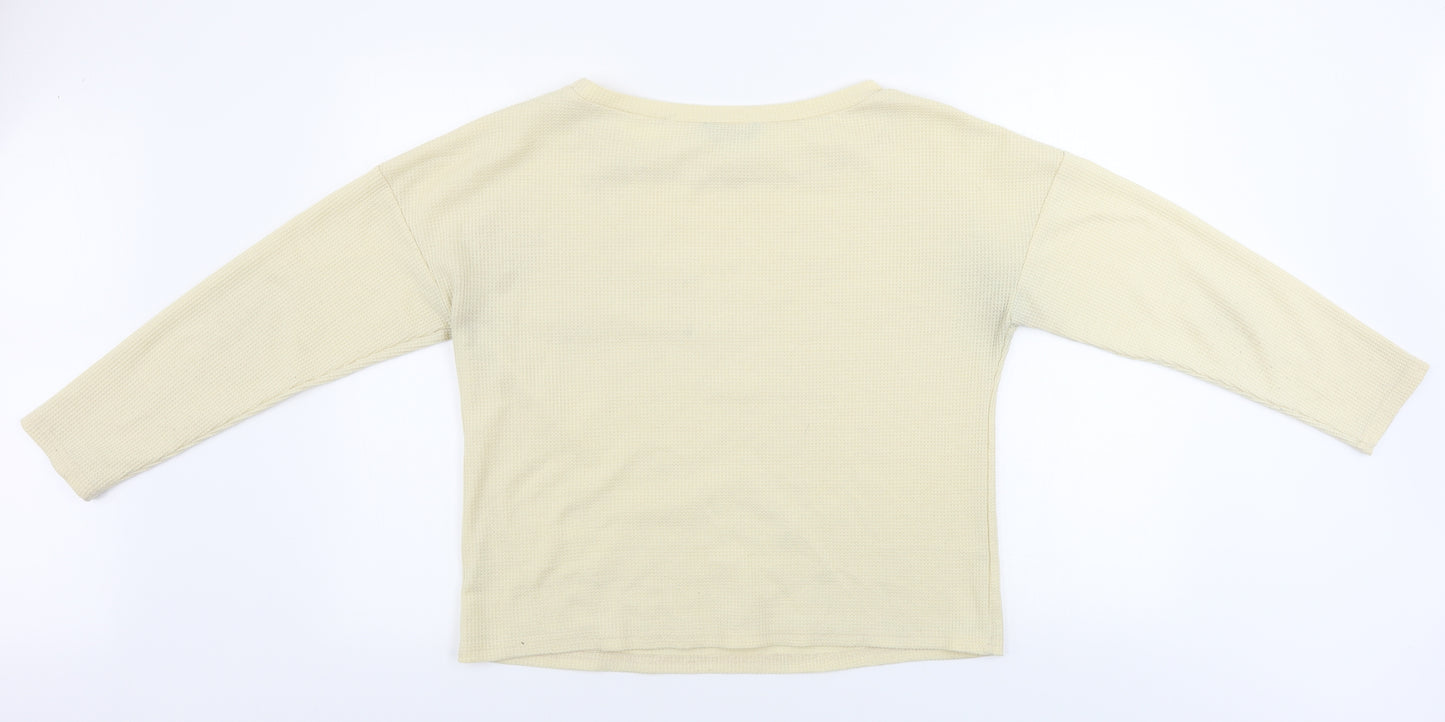 SheIn Womens Yellow   Pullover Jumper Size M