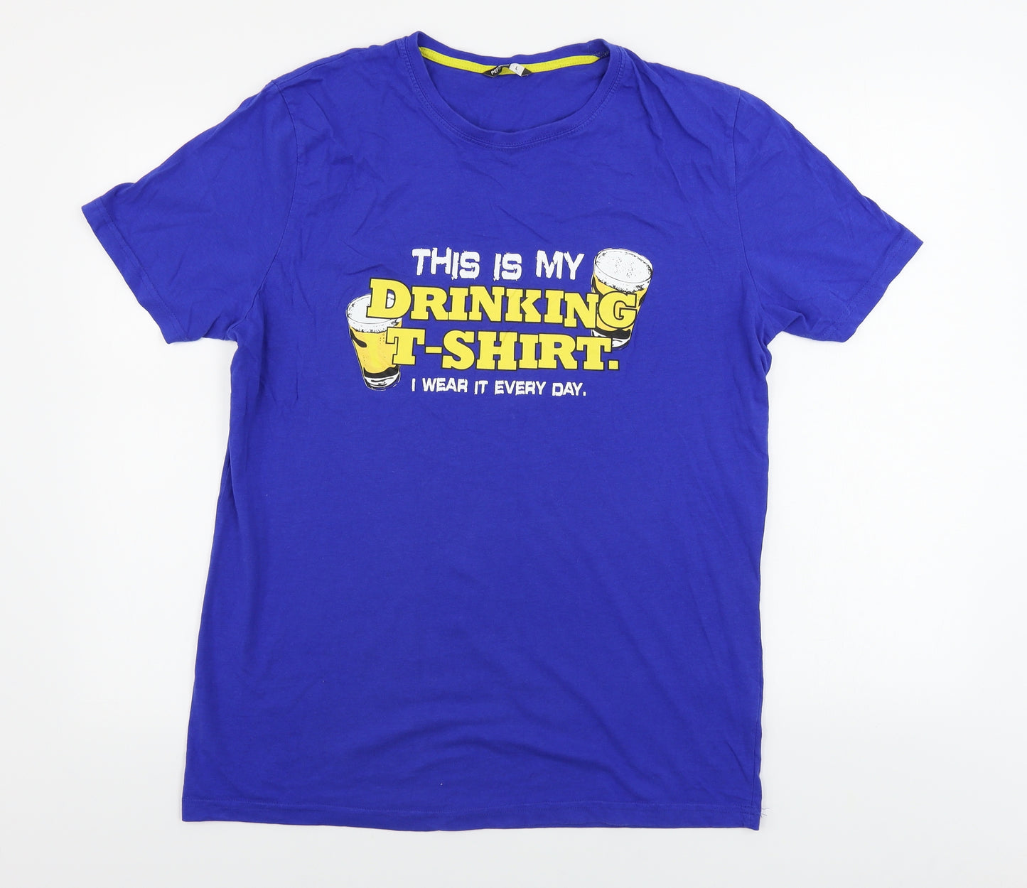 pep&co Mens Blue    T-Shirt Size L