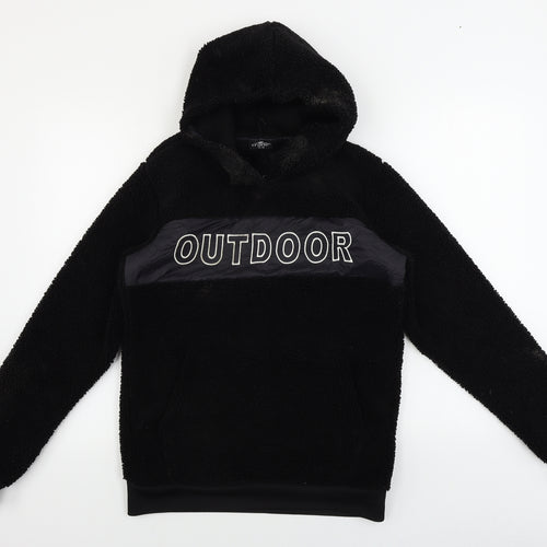 Crane Girls Black   Pullover Hoodie Size 14-15 Years