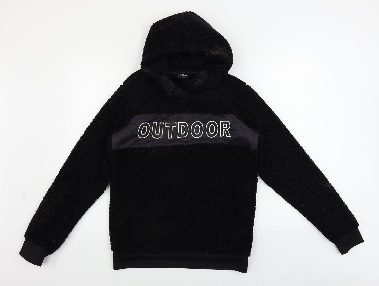 Crane Girls Black   Pullover Hoodie Size 14-15 Years
