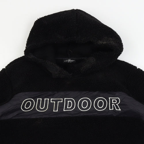 Crane Girls Black   Pullover Hoodie Size 14-15 Years