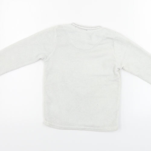 Disney  Girls White   Pullover Jumper Size 6-7 Years
