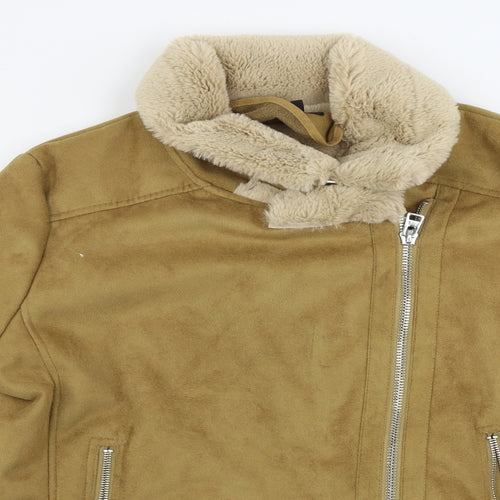 Topshop Womens Brown   Jacket Coat Size 12