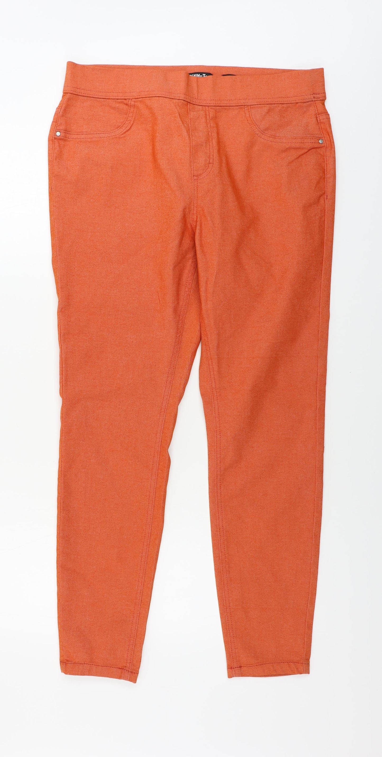 TU Womens Orange   Trousers  Size 16 L27 in