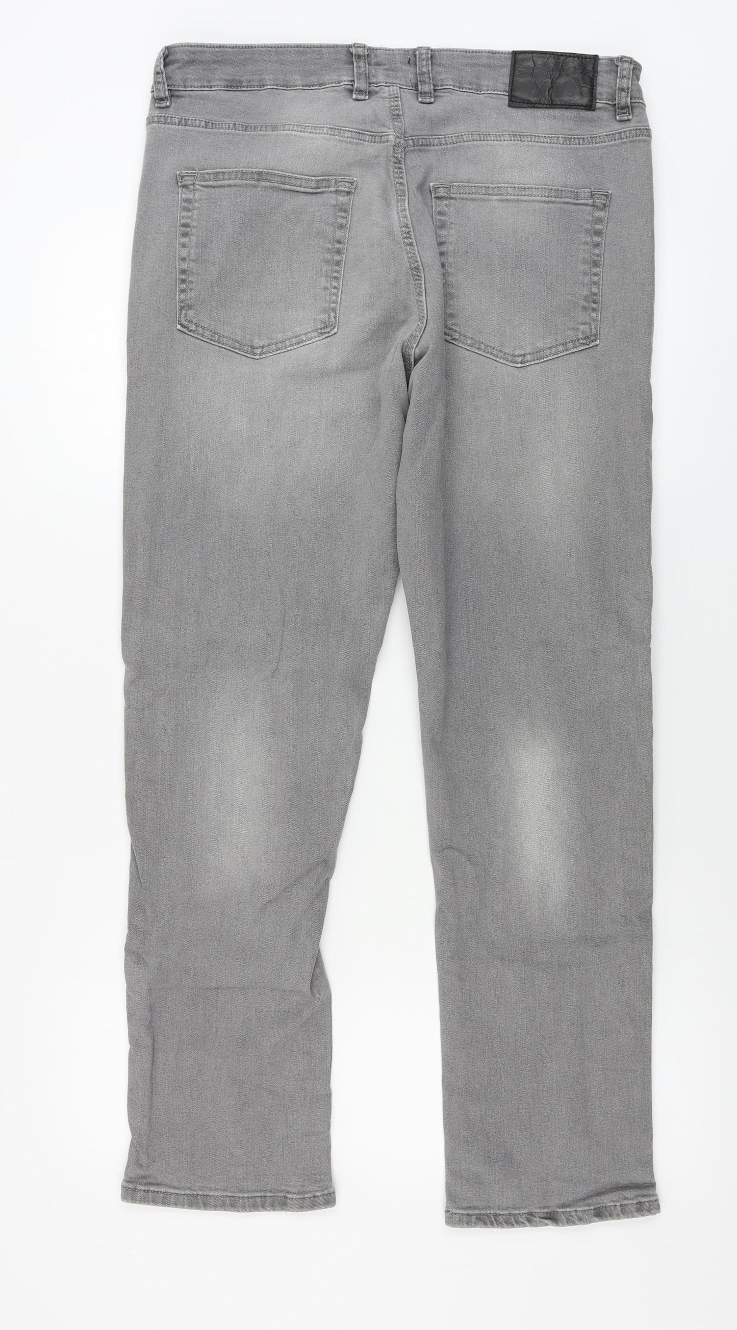 River Island  Mens Grey   Straight Jeans Size 32 in L28 in