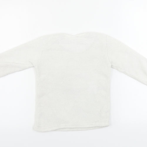 Disney  Girls White   Pullover Jumper Size 6-7 Years