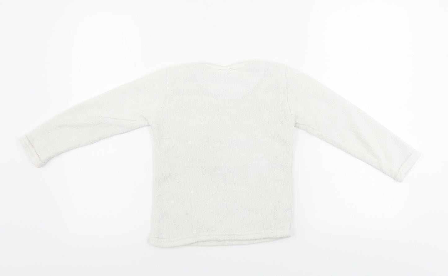 Disney  Girls White   Pullover Jumper Size 6-7 Years
