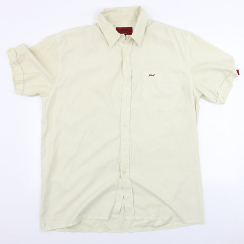 Pod Mens Beige    Button-Up Size XL