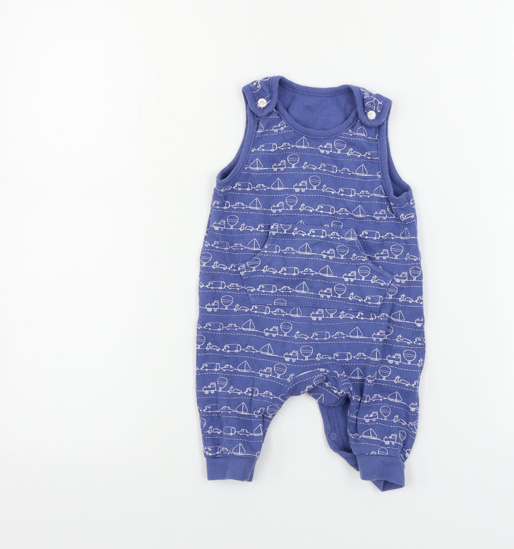 Mini Club Boys Blue   Babygrow One-Piece Size 0-3 Months