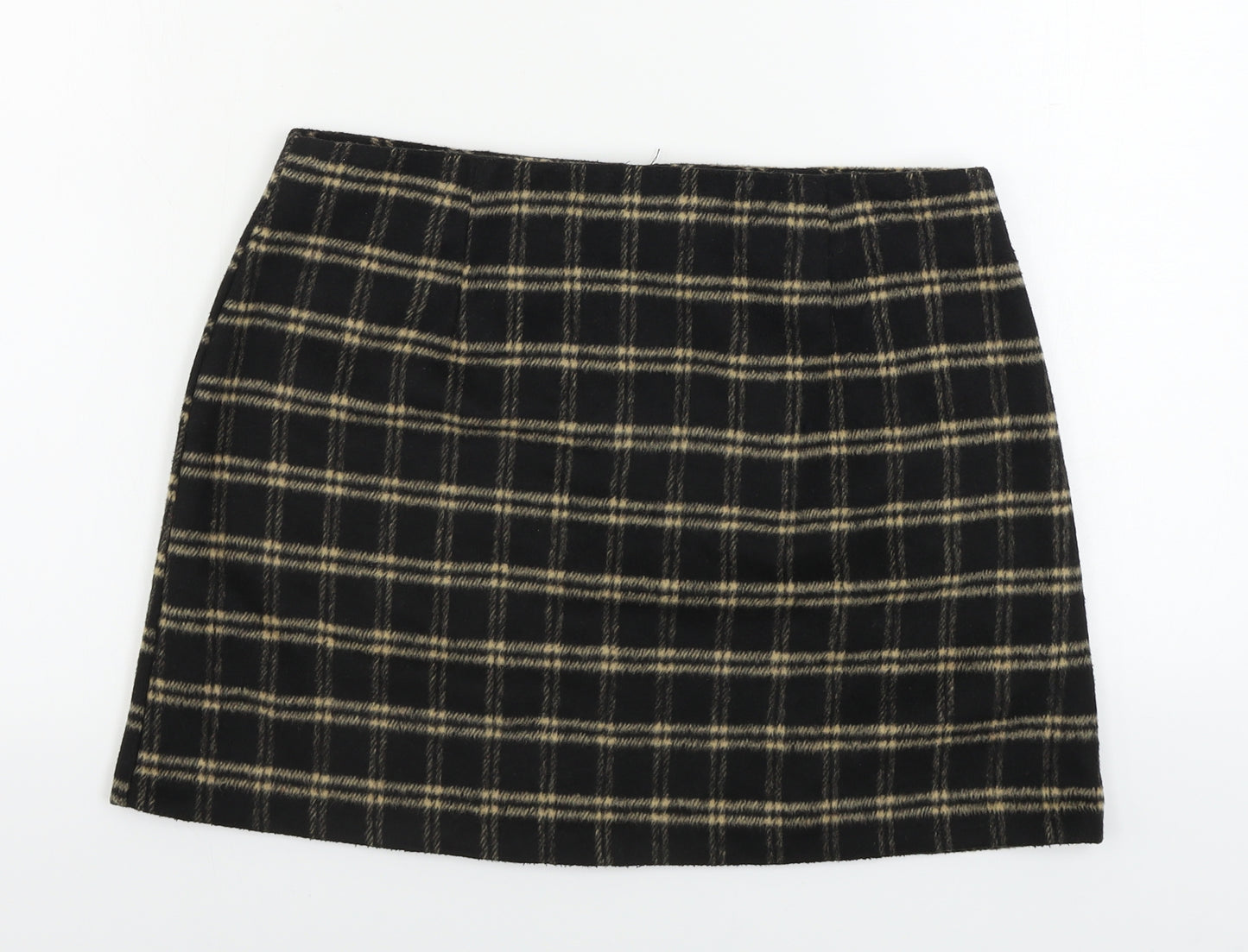Atmosphere  Womens Black Check  A-Line Skirt Size 12