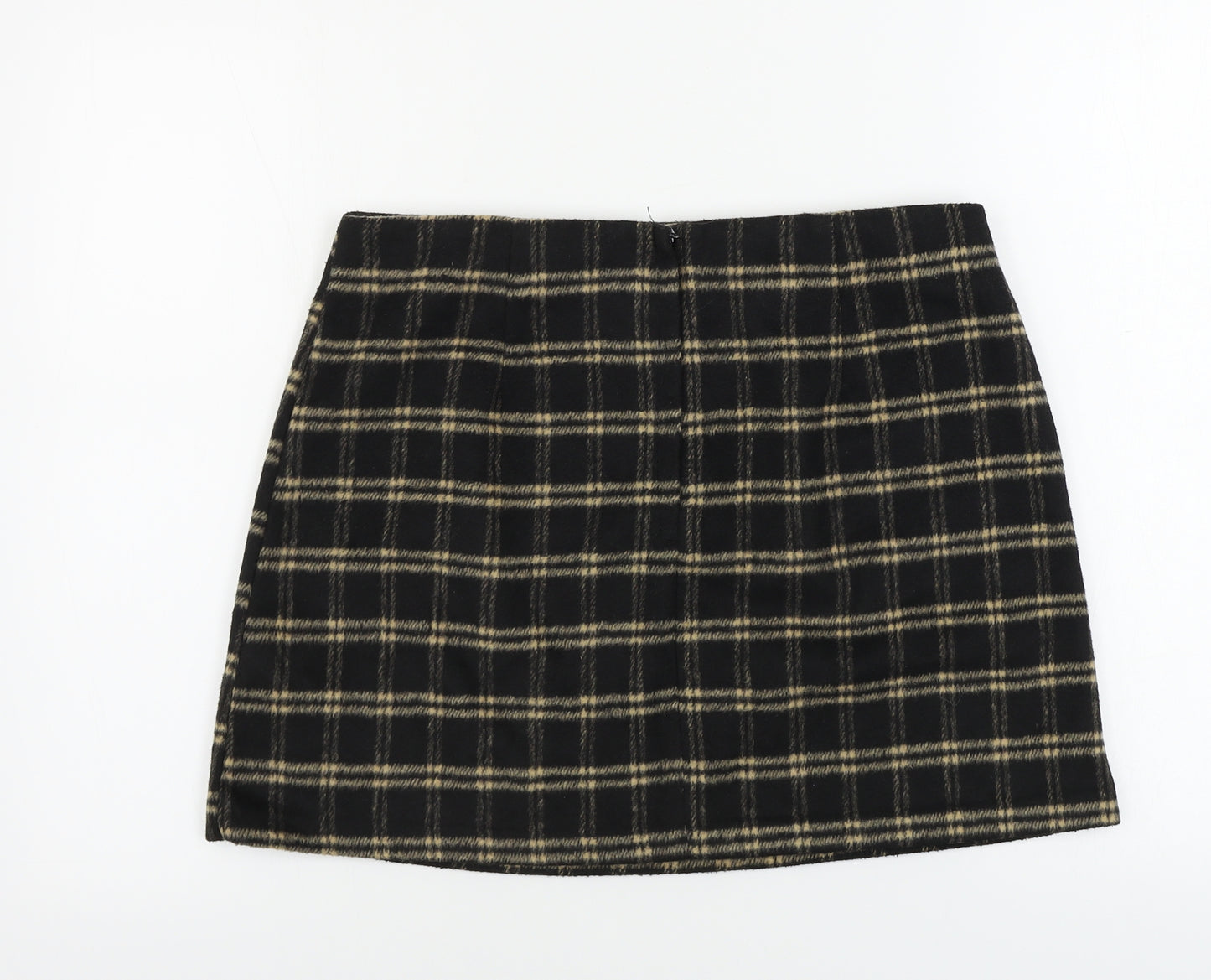 Atmosphere  Womens Black Check  A-Line Skirt Size 12