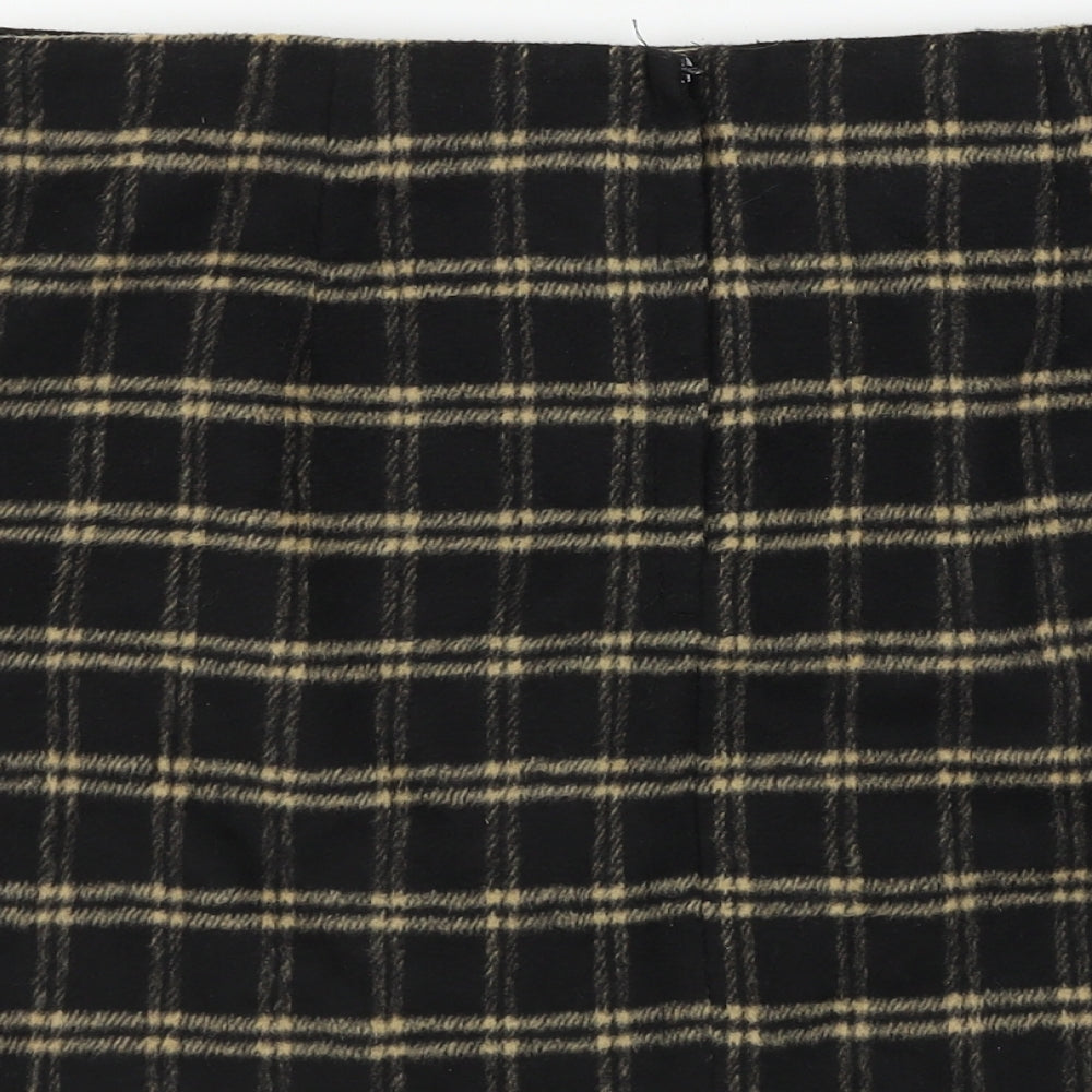 Atmosphere  Womens Black Check  A-Line Skirt Size 12