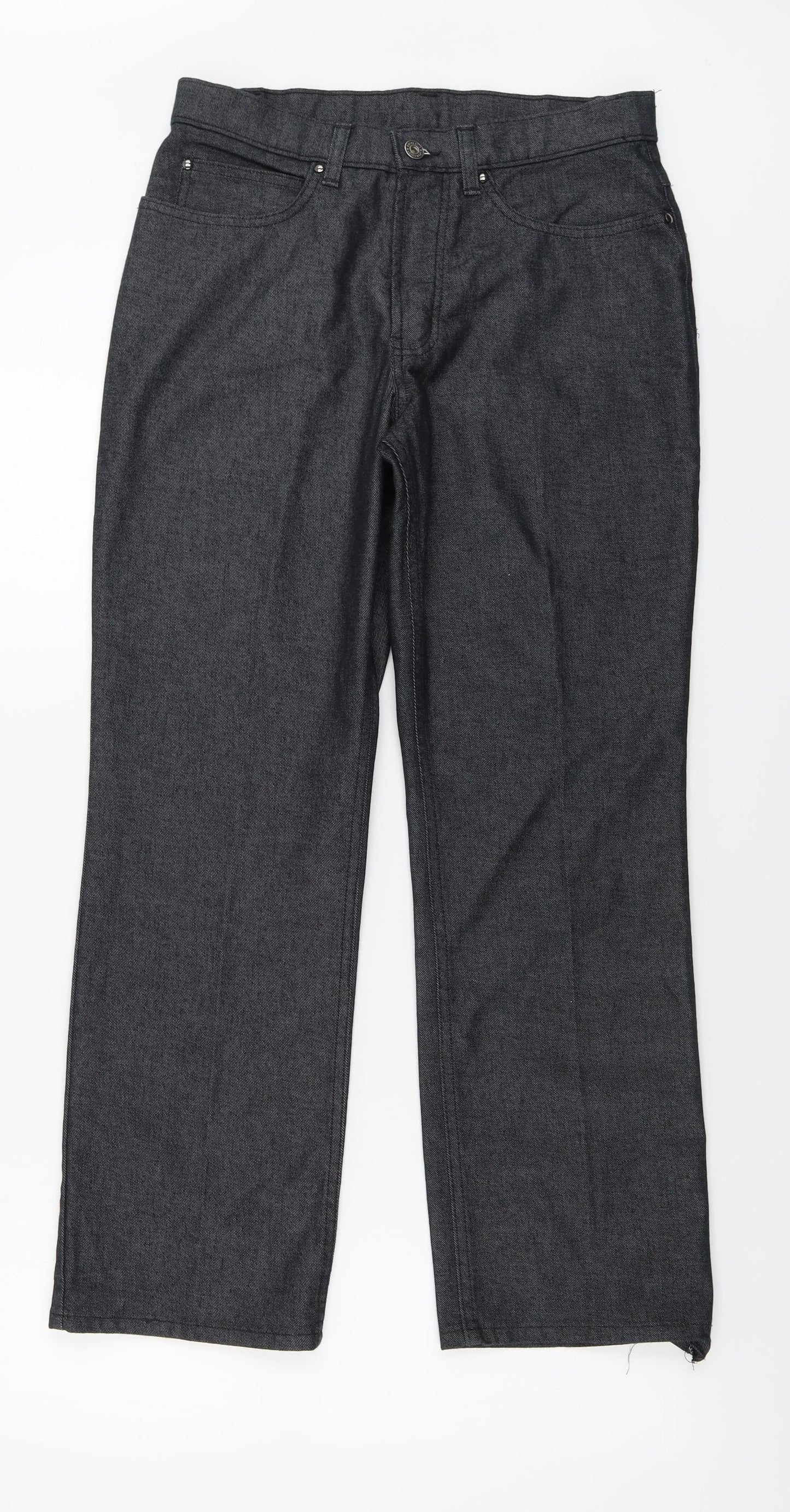 Marks and Spencer  Womens Grey   Straight Jeans Size 12 L26 in