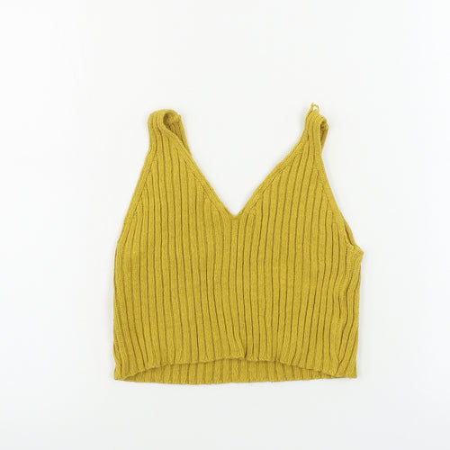 Oyisis  Womens Yellow   Basic Tank Size M