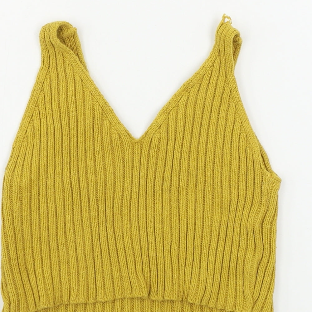 Oyisis  Womens Yellow   Basic Tank Size M