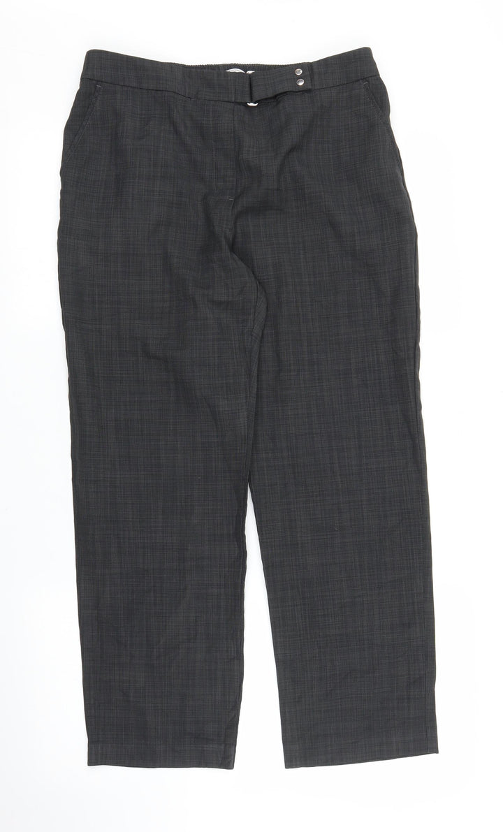 M&S Womens Grey   Capri Trousers Size 14 L23 in