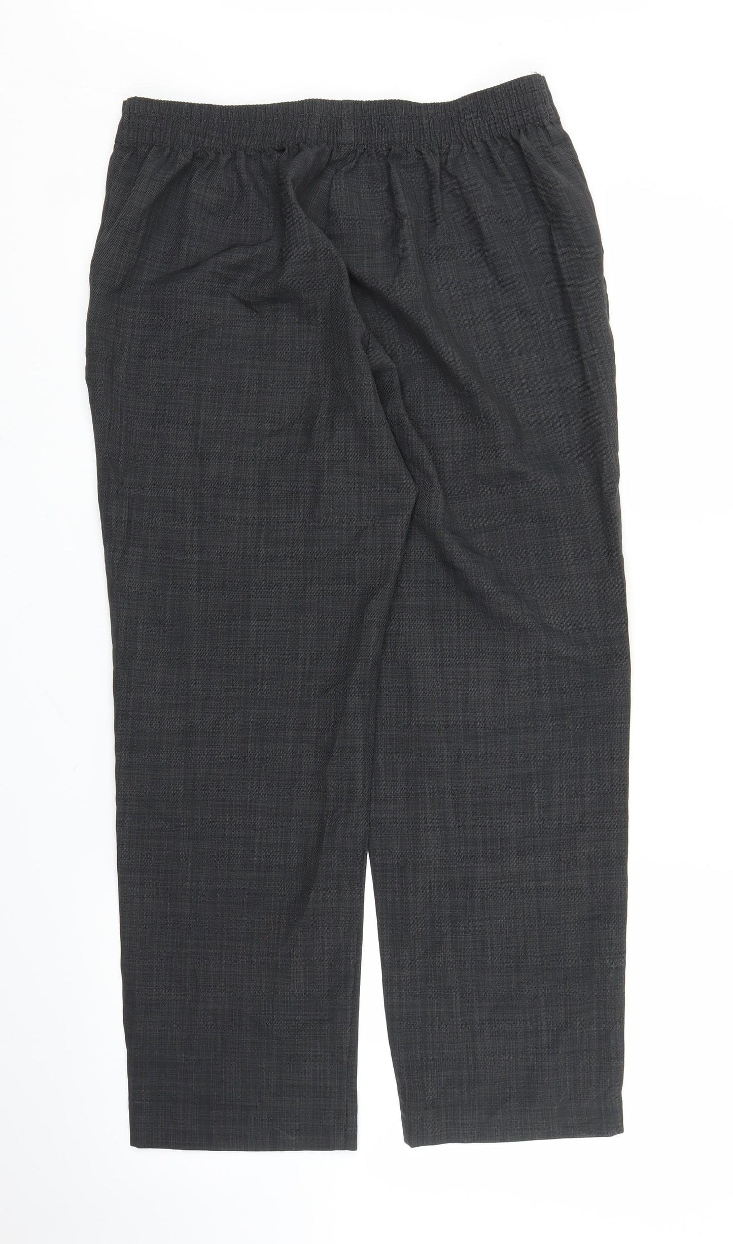 M&S Womens Grey   Capri Trousers Size 14 L23 in