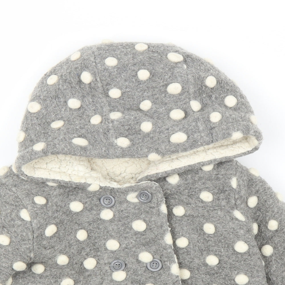 F&F Girls Grey   Overcoat Coatigan Size 18-24 Months
