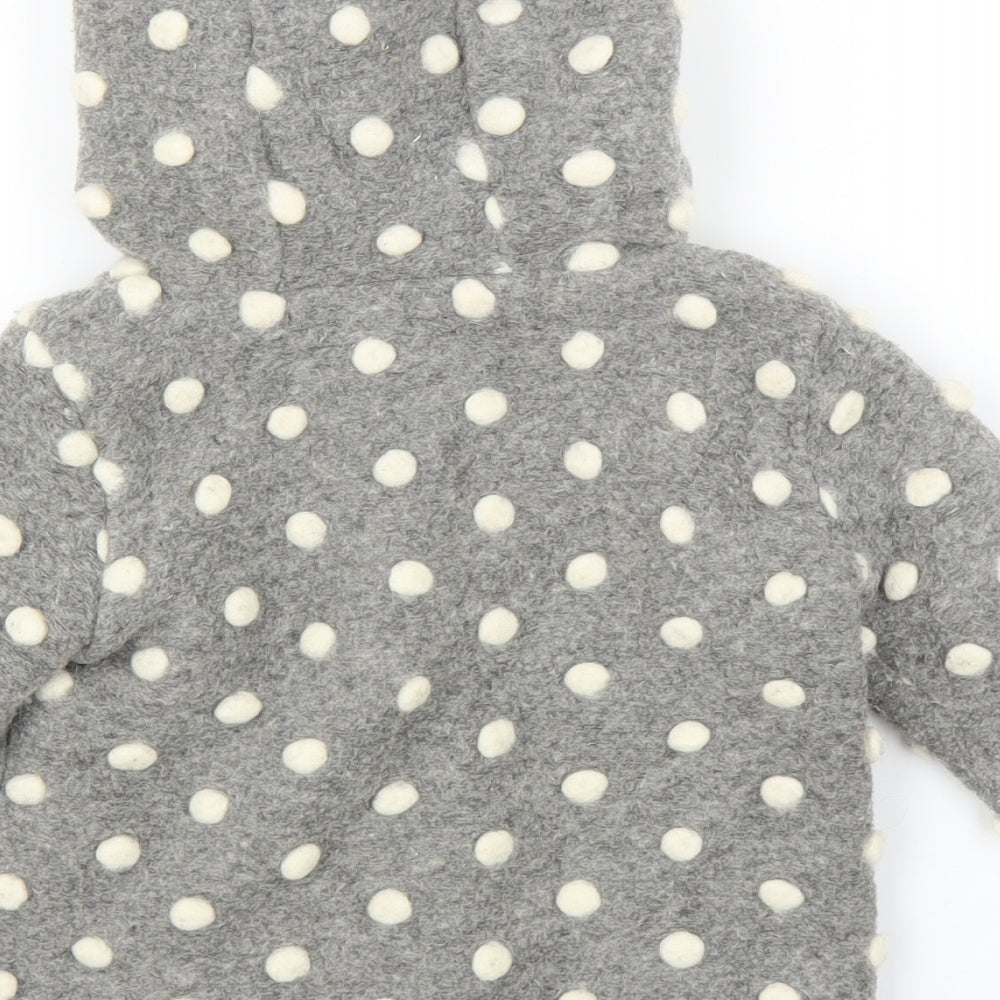 F&F Girls Grey   Overcoat Coatigan Size 18-24 Months