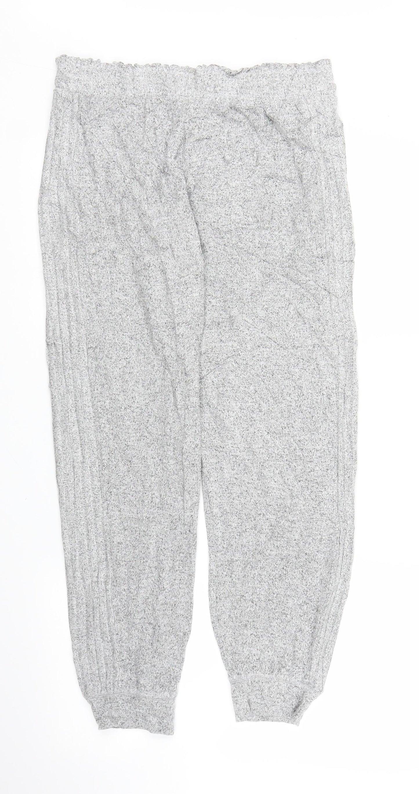 M&S Womens Grey   Capri Pyjama Pants Size 12