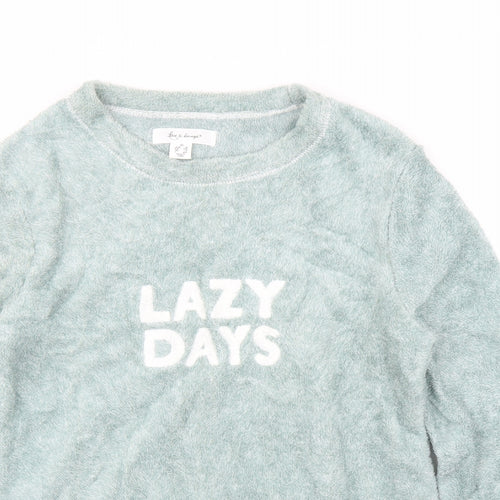 Primark Womens Green Solid  Top Pyjama Top Size XS