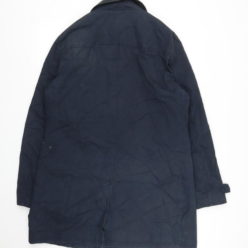 Primark Mens Blue   Trench Coat Coat Size XL