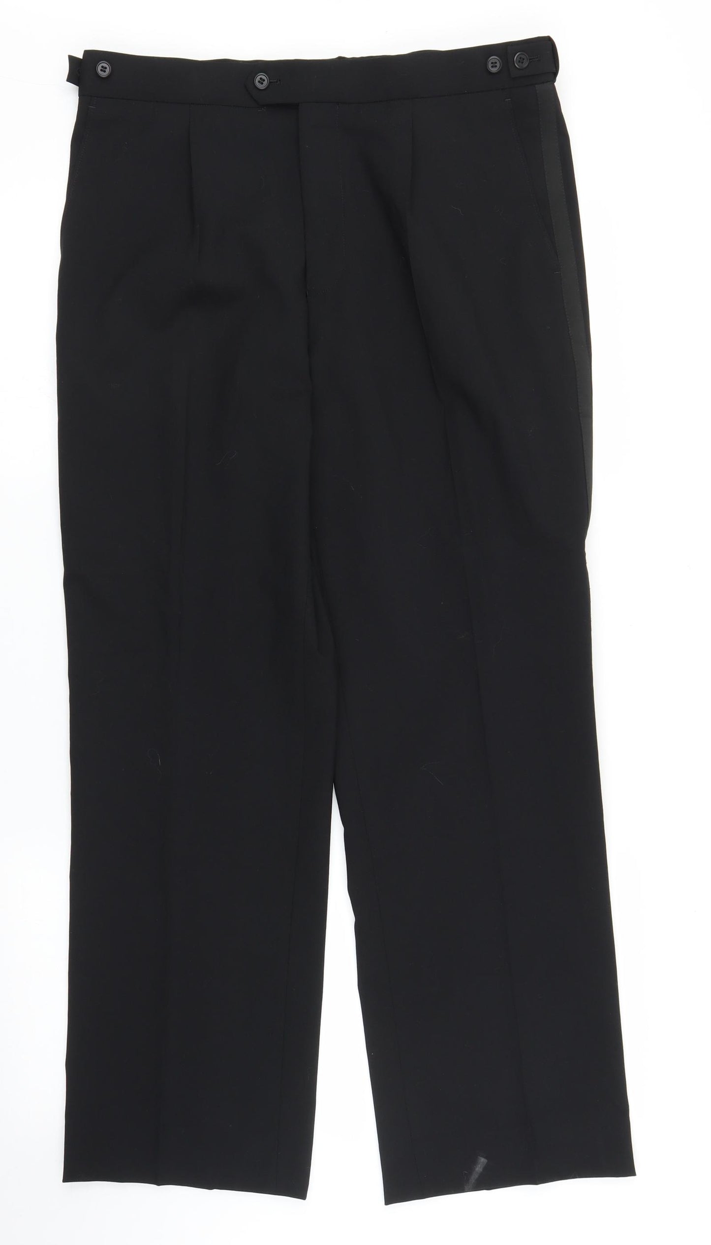 Preworn Mens Black   Trousers  Size 34 in L28 in