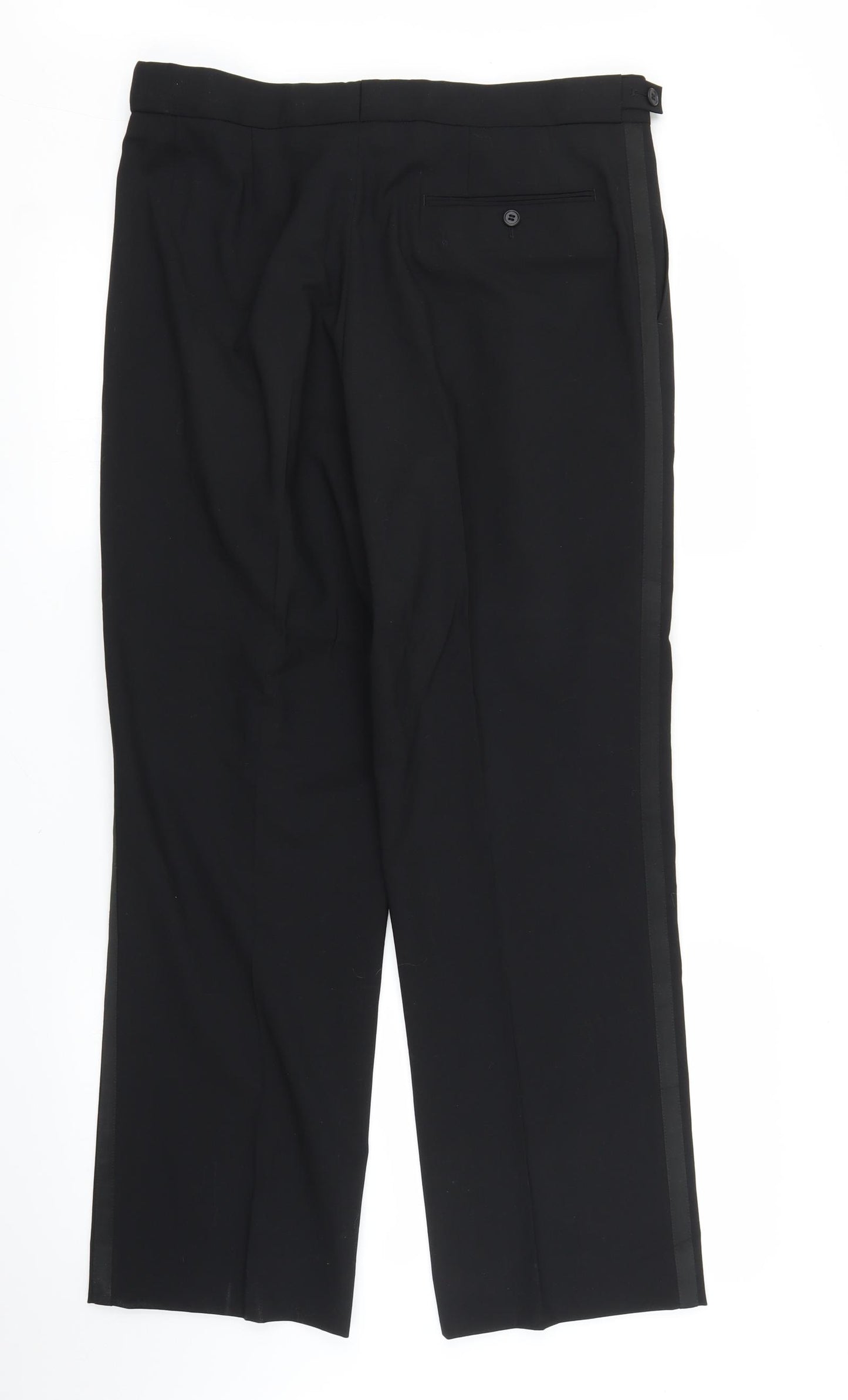 Preworn Mens Black   Trousers  Size 34 in L28 in