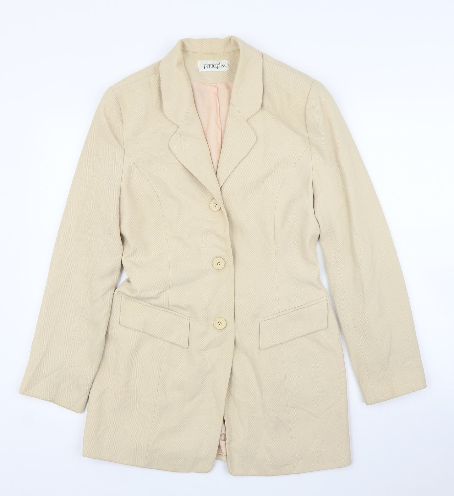 Principles Womens Beige   Cardigan Jumper Size 10